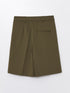 LC Waikiki Comfortable Fit Plain Linen Look Women's Shorts